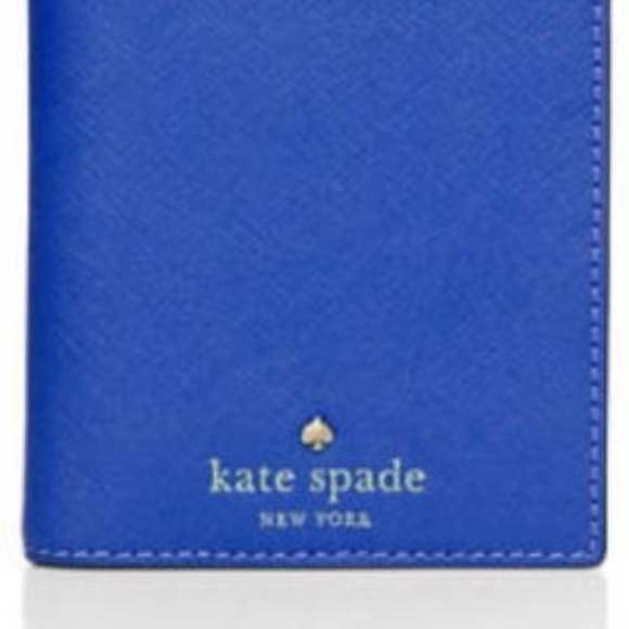SOLD OUT!! RARE Kate Spade Passport Holder Orbit Blue! NWT! - Picture 6 of 7